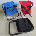 Mini folding fishing cooler stool/fishing stool with cooler bag